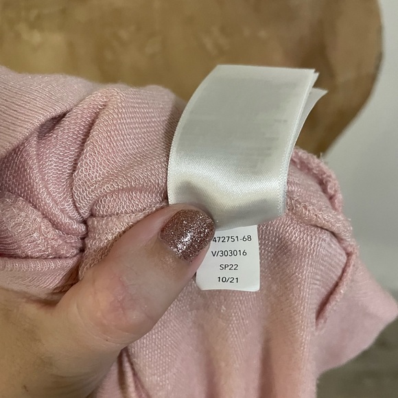 Athleta Mindset Sweatshirt Pink Womens Medium Long Sleeve Crew Neck Workout Top - Picture 6 of 6